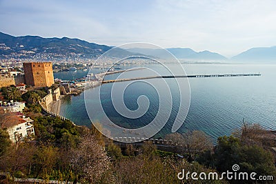 Amazing Alanya town Stock Photo