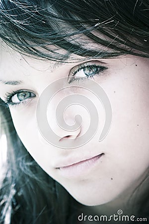 Serene smile Stock Photo