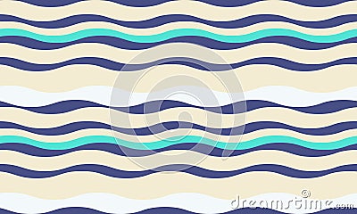 Serene wave pattern, perfect for textile design, website backgrounds, or summerthemed projects. The calming color palette and Vector Illustration