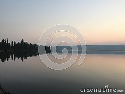 Serenity Lake Editorial Stock Photo