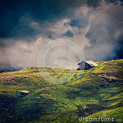 Serenity serene lonely scenery background concept Stock Photo