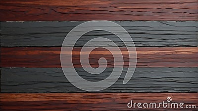 Serenity in Striation: Luxury Mahogany Texture. AI Generate Stock Photo