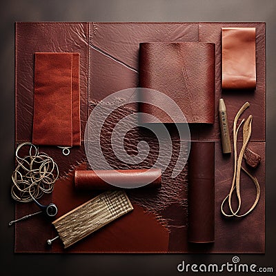 Serenity Unbound: Softened Leather Symphony Stock Photo