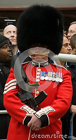 Sergeant in the Welsh Guards Editorial Stock Photo