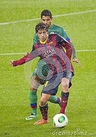 Sergi Roberto in action Editorial Stock Photo