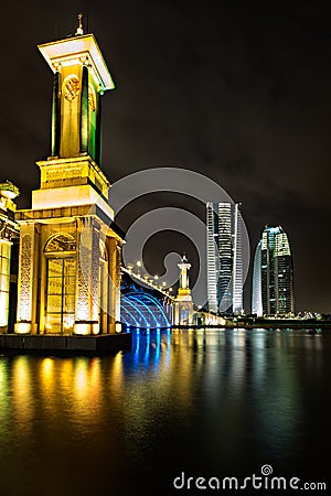 Seri Gemilang Bridge, Putrajaya Stock Photo