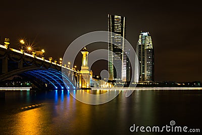 Seri Gemilang Bridge, Putrajaya Stock Photo