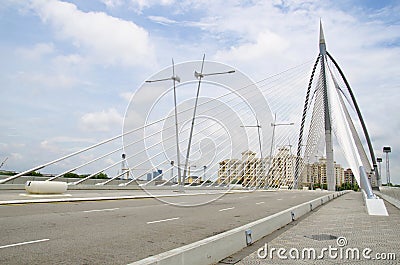 Seri Wawasan bridge at putrajaya Stock Photo