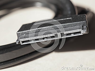 Serial ATA sata cable Stock Photo