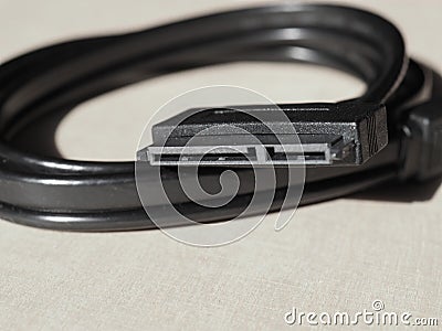 Serial ATA sata cable Stock Photo