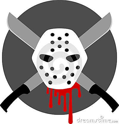 Serial Killer Badge / Emblem Vector Illustration