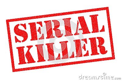 SERIAL KILLER Rubber Stamp Stock Photo