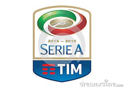 Serie A Tim Logo Old Editorial Stock Photo