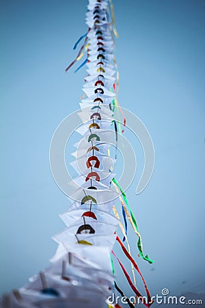 Series of Kite Flying in the sky Stock Photo
