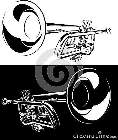 Series of musical instruments Vector Illustration