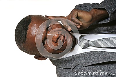 Serious African Business Man Stock Photo