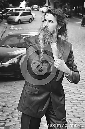 Serious and ambitious businessman Stock Photo