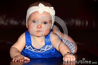 Serious Baby Stock Photo