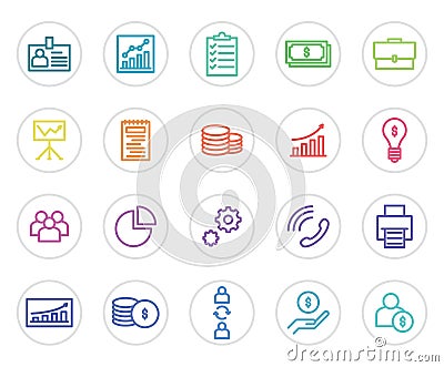 Serious business, icon Vector Illustration