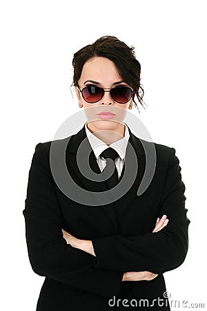 Serious businesswoman Stock Photo