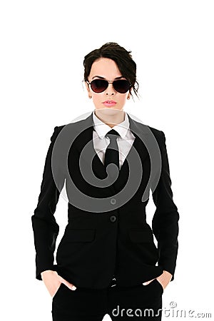 Serious businesswoman Stock Photo