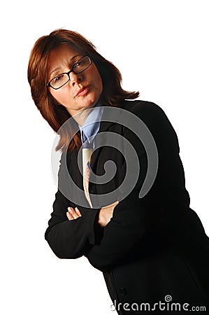 Serious businesswoman Stock Photo