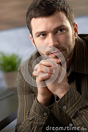 Serious man Stock Photo