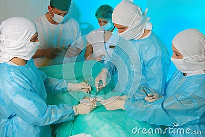 Serious medical Stock Photo