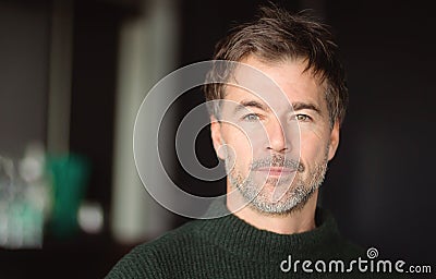 Serious middle aged man Stock Photo