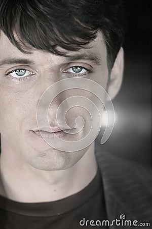 Serious Young Guy Stock Photo