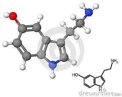 Serotonin Stock Photo