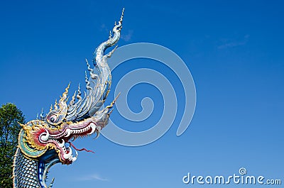 Serpent or God of Snake Thai Tradition. Stock Photo