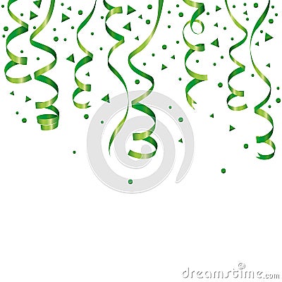 Serpentine confetti green mix Cartoon Illustration