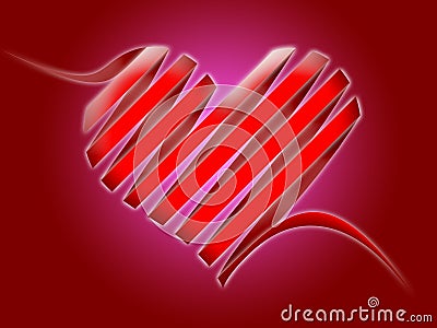 Serpentine heart Stock Photo