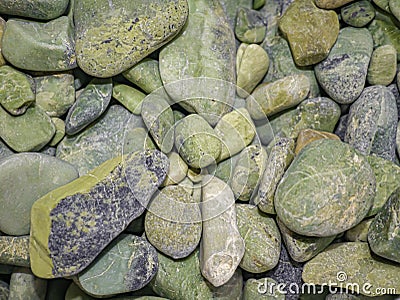 Serpentinite in green. Natural treasure. Stock Photo