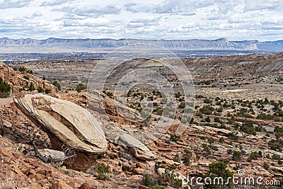 Serpents Trail in the Colorado National Monument Stock Photo