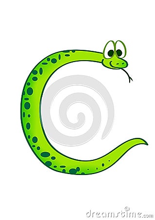 Serpiente Bajo La Forma De Letra C Imagenes de archivo Serpiente Bajo La Forma De Letra C Imagenes de archivo