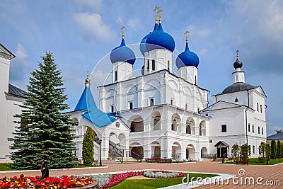 Vysotsky Monastery building in Serpukhov town Stock Photo