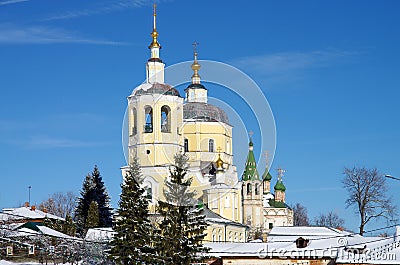 SERPUKHOV, RUSSIA - February, 2019: View of the Church of the Prophet Elijah Editorial Stock Photo