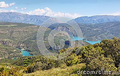 Serra de Mont-Roig in the Lleida Pre-Pyrenees, Catalonia Stock Photo