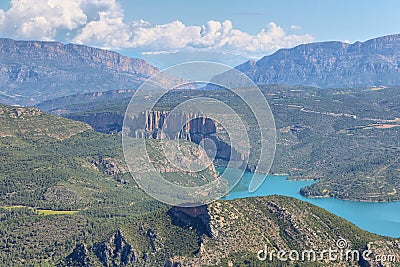 Serra de Mont-Roig in the Lleida Pre-Pyrenees, Catalonia Stock Photo