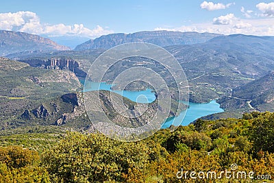 Serra de Mont-Roig in the Lleida Pre-Pyrenees, Catalonia Stock Photo