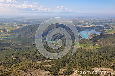 Serra de Mont-Roig in the Lleida Pre-Pyrenees, Catalonia Stock Photo