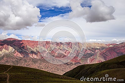 Serranias del Hornocal, colored mountains, Argentina Stock Photo