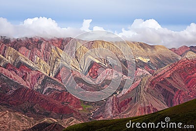 Serranias del Hornocal, colored mountains, Argentina Stock Photo