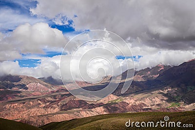 Serranias del Hornocal, colored mountains, Argentina Stock Photo