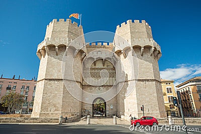 Serranos towers, Valencia, Spain Editorial Stock Photo