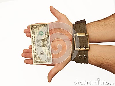 Servant money Stock Photo