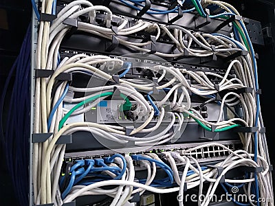 Server data center Stock Photo