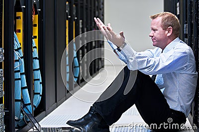 Server failure Stock Photo